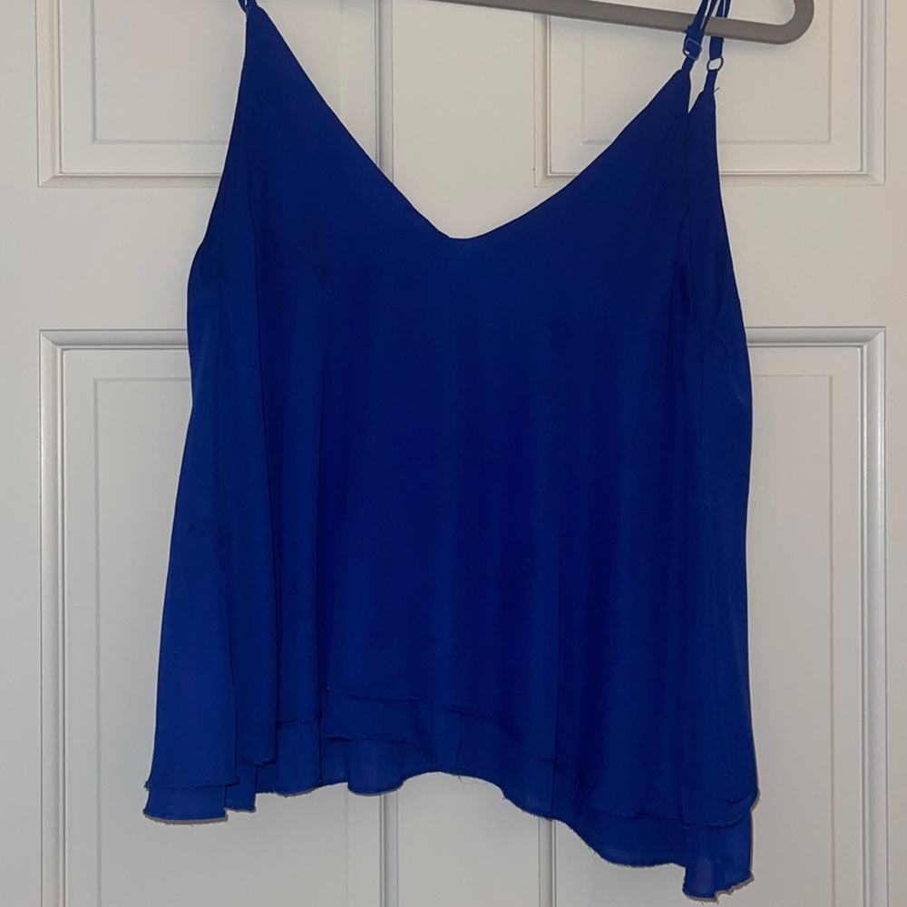 Cobalt blue blouse tank.
